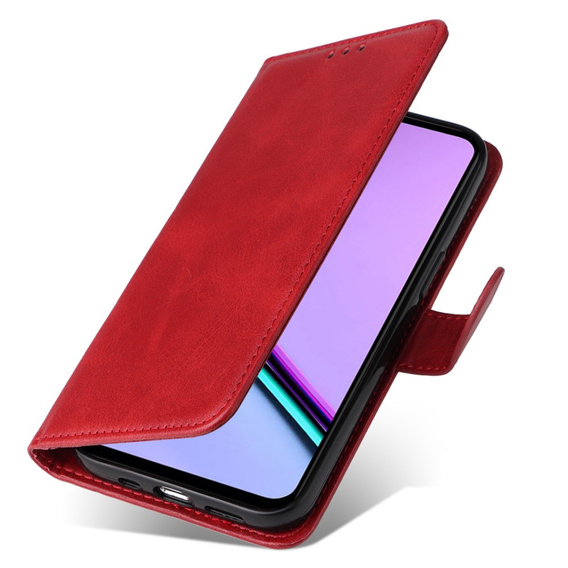 Klopové pouzdro pro Realme C67, Leather Wallet, červené