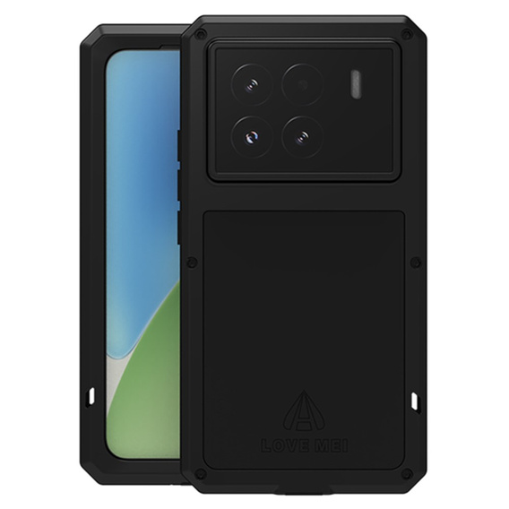 Pouzdro Love Mei pro Xiaomi 15, armored with glass, černé