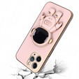 Pouzdro pro iPhone 14 Pro, Astronaut, růžové rose gold