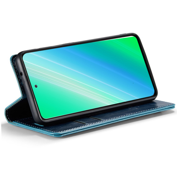 Klopové pouzdro pro Samsung Galaxy A54, ERBORD Waxy Wallet, modré