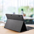 Pouzdro + klávesnice Samsung Galaxy Tab S10 Ultra, Dux Ducis TouchPad Leather Pen Slot, černé