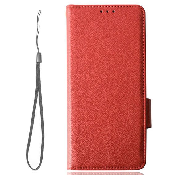 Klopové pouzdro pro Motorola Moto G72, Wallet Thin Magnet, červené