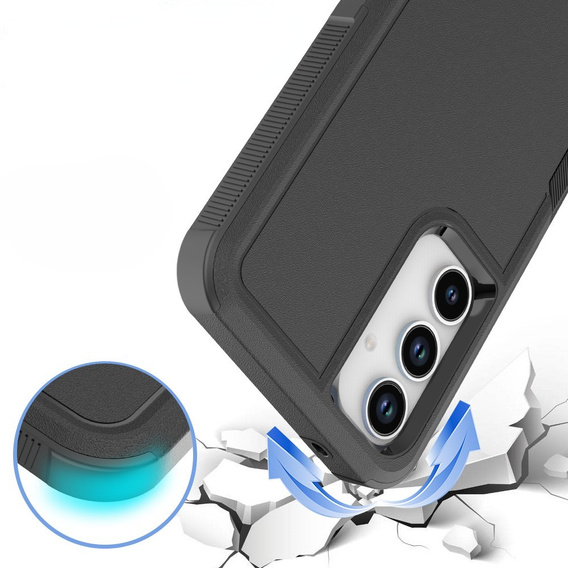 Pancéřované pouzdro pro Samsung Galaxy A56 5G, Dual Shockproof, černé