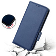 Klopové pouzdro pro Cat S75 5G, Wallet Litchi Magnet, námořnicky modré