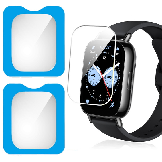 2x Tvrzené sklo s montážním rámečkem ERBORD pro Xiaomi Redmi Watch 5 Lite