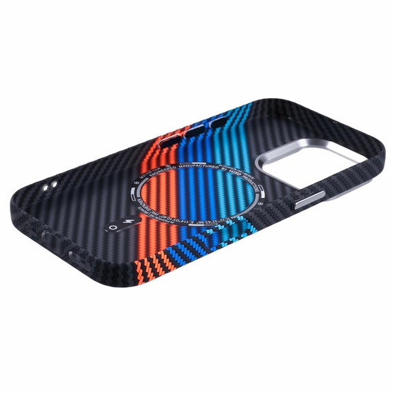 Pouzdro pro iPhone 16 Pro Max, Carbon Fiber MagSafe, námořnicky modré
