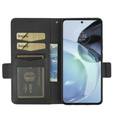 Klopové pouzdro pro Motorola Moto G72, Wallet Litchi Magnet, černé