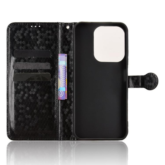 Flipové pouzdro pro Xiaomi Redmi 15C 4G/LTE, Wallet Rhombus, černé