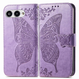 Klopové pouzdro pro T Phone 3 5G, Butterfly, fialové