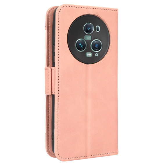 Klopové pouzdro pro Honor Magic 5 Pro 5G, Card Slot, růžové