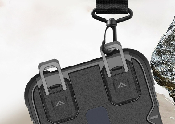 Pouzdro pro iPhone Air, pro MagSafe, pancéřované se stojánkem, černé