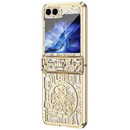 Pouzdro pro Samsung Galaxy Z Flip7 FE / Z Flip6, Mechanical Legend, zlaté