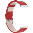 Kožený řemínek pro Samsung Galaxy Fit 3, červený