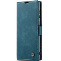 Pouzdro CASEME pro Samsung Galaxy S22 Ultra, Leather Wallet Case, zelené