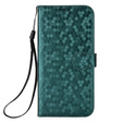 Flipové pouzdro pro Realme Note 70T 4G, Wallet Rhombus, zelené