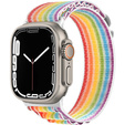 Pasek Nylonowy do Apple Watch 1/2/3/4/5/6/7/8/SE/ULTRA 42/44/45/49mm, Tęczowy