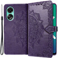 Klopové pouzdro pro Oppo A98 5G, Mandala, fialové
