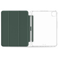 Pouzdro pro iPad Pro 11 2022 / 2021 / 2020, Smartcase Hybrid, se slotem na stylus, tmavě zelené