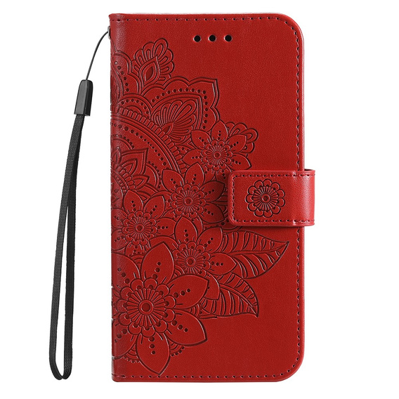 Klopové pouzdro pro Xiaomi Redmi Note 12 4G, Mandala Flower, červené