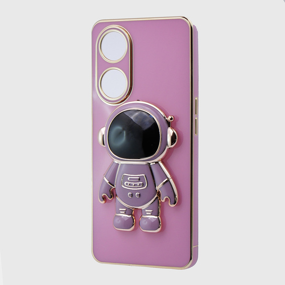 Pouzdro pro Oppo A98 5G, Astronaut, fialové