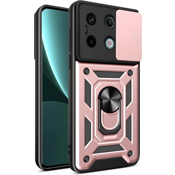 Pouzdro pro Xiaomi Redmi Note 13 Pro 5G, CamShield Slide, růžové