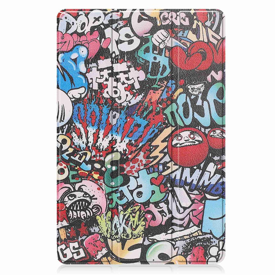 Pouzdro pro Lenovo Tab P11 Pro Gen 2 TB132FU TB132XU 11.2", s klopou, graffiti