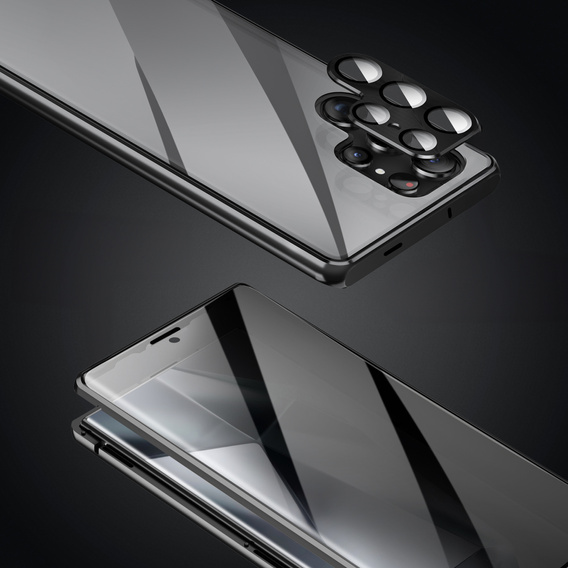 Pouzdro pro Samsung Galaxy S24 Ultra, Privacy Dual Glass, černé