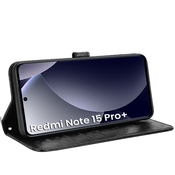 Pouzdro s klopou Wallet Rhombus pro Xiaomi Redmi Note 15 Pro Plus 5G / Poco M8 Pro 5G