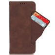 Klopové pouzdro pro TCL 40 NxtPaper, Card Slot, hnědé