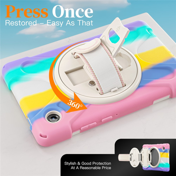 Pevné pouzdro s podstavcem a ramenním popruhem pro Samsung Galaxy Tab A11