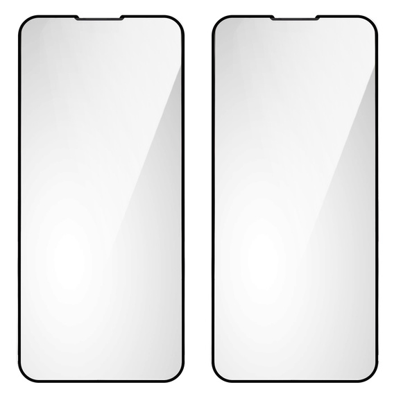 2x tvrzené sklo pro iPhone 13 Pro Max, ERBORD 3D pro celý displej