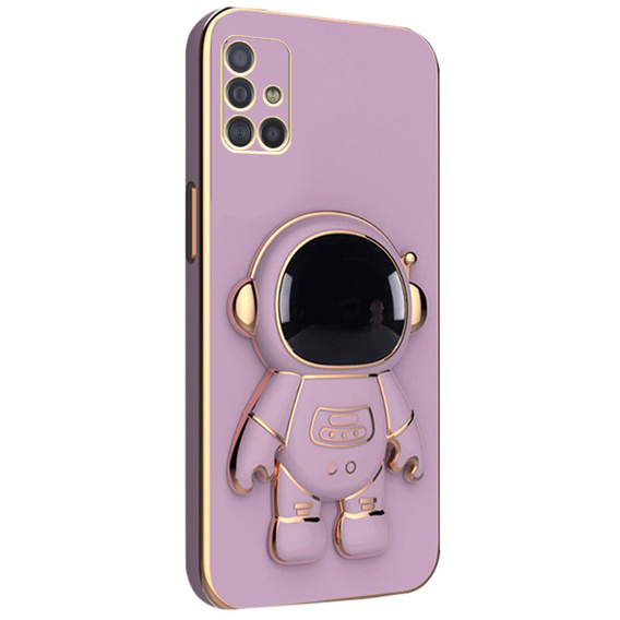 Pouzdro pro Samsung Galaxy A71, Astronaut, fialové