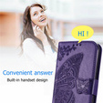 Klopové pouzdro pro Motorola Moto G32, Butterfly, fialové