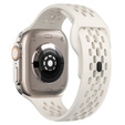 Silikonový řemínek pro Apple Watch 1/2/3/4/5/6/7/8/SE/ULTRA 42/44/45/49MM, béžový