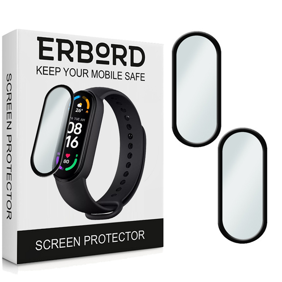 2x hybridní sklo ERBORD pro Xiaomi Mi Band 6