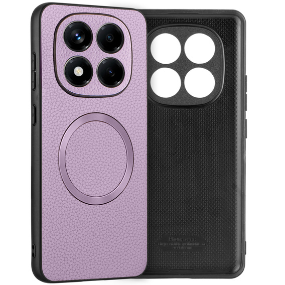 Pouzdro pro Xiaomi Redmi Note 14 Pro 5G, Leather Hybrid MagSafe, fialové