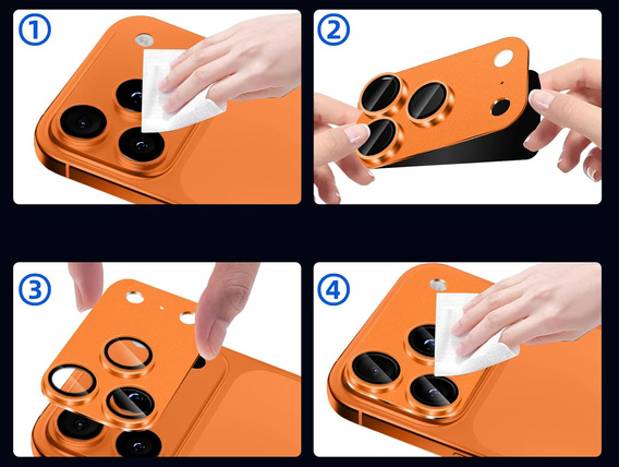 2x tvrzené sklo ERBORD pro ostrov fotoaparátů pro iPhone 17 Pro Max