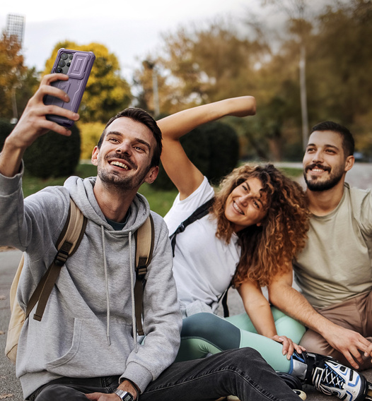 Pancéřové pouzdro pro Samsung Galaxy S25 Ultra, Dexnor Full Body (Two Frames), fialové