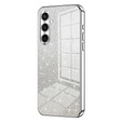 Pouzdro Glitter Case CamShield pro Samsung Galaxy A57 5G, stříbrné