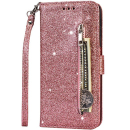 Klopové pouzdro pro Xiaomi Redmi Note 8 Pro, Wallet Zippered, růžové rose gold