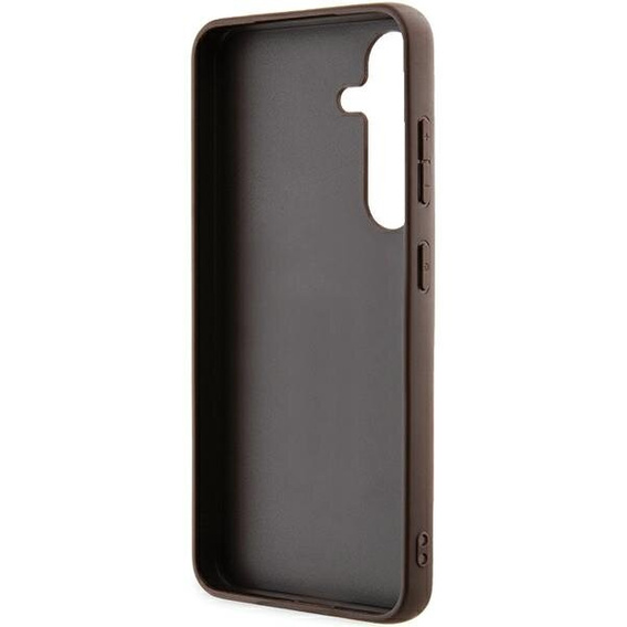 Pouzdro GUESS pro Samsung Galaxy A55, 4G Big Metal Logo, hnědé