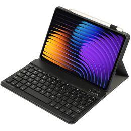 Pouzdro s bluetooth klávesnicí pro Xiaomi Pad 7 / 7 Pro, černé