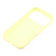 Silikonové pouzdro pro iPhone 17 Pro, pro MagSafe, proti nárazu, žluté