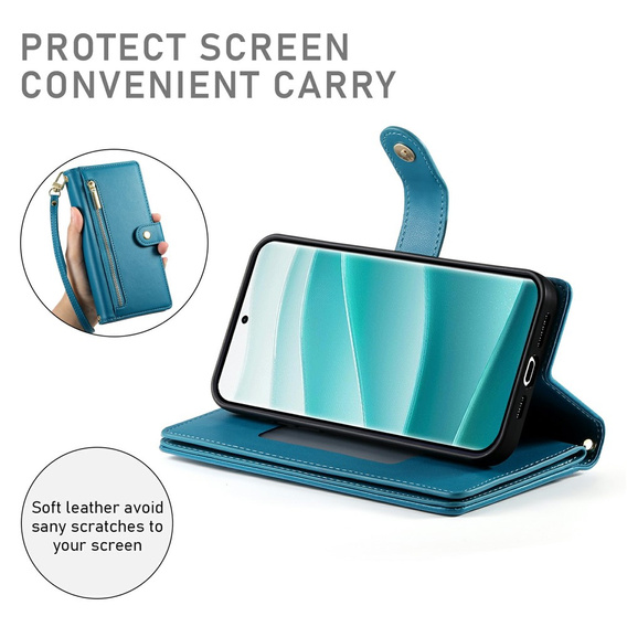 Pouzdro s klopou a kapsou na zip pro Xiaomi Redmi Note 15 Pro 5G