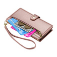 Klopové pouzdro pro Honor Magic 7 Lite, Wallet Zipper Pocket, růžové
