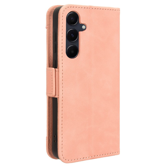 Klopové pouzdro pro Samsung Galaxy A55 5G, Card Slot, růžové