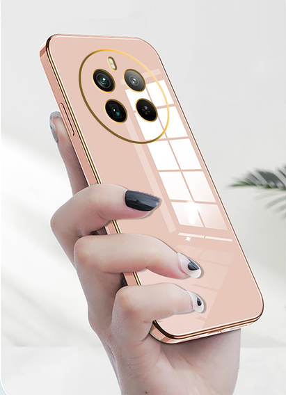 Pouzdro pro Realme 12 Pro 5G / 12 Pro+ 5G, Glamour CamShield, růžové rose gold