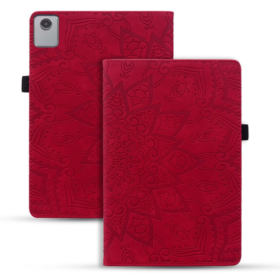 Pouzdro s klopou pro Lenovo Tab M11, flower, červené