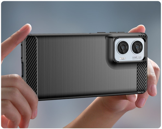 Pouzdro pro Motorola Moto G85, Carbon, černé