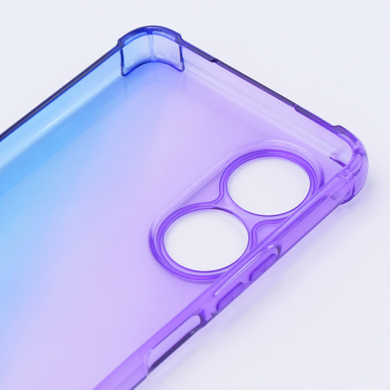 Pouzdro pro Oppo A58 4G, Gradient Dropproof, Fialová / modrá